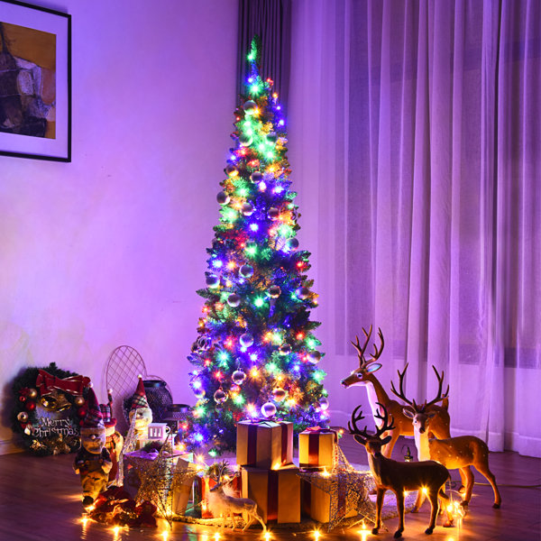 The Holiday Aisle® 6.5' Lighted Artificial Pine Christmas Tree